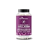 Move & Glow Collagen Pills for Women & Men – Vegetarian Multi-Collagen (Type I-V-X) with 9 Plant-based Superfoods for Skin Health & Joint Support – Biotin, Vitamin C, Vitamin E, 60 Vegetarian Capsules