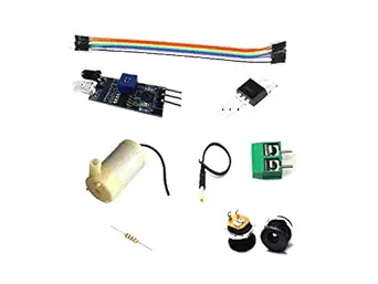 DIY KIT for Automatic Sanitizer Machine IR Sensor, Submersible Water Pump, Resistor, DC Jack, TIP32C transistor, 6-M2F Wire, 2 Pin Terminal Block (Make Your Own Sanitizer Dispenser)