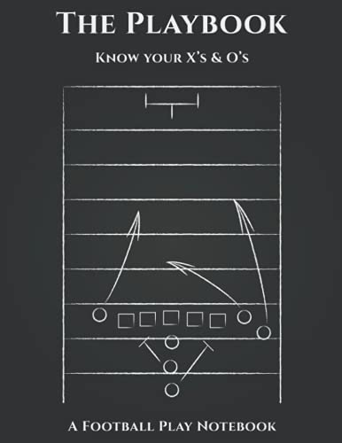 The Playbook - A Football Play Notebook: Blank Football Diagrams for Football Players and Coaches