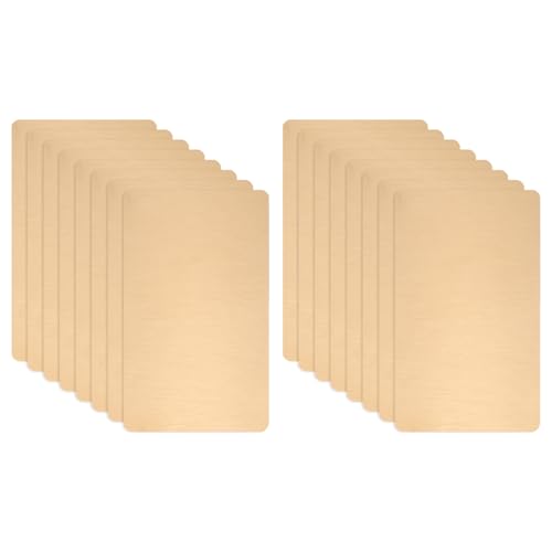Tarjetas de visita de metal de 4x2 pulgadas, acero inoxidable autoadhesivo para grabado láser