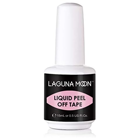 Lagunamoon Liquid Latex Peel Off Tape Skin Protector for Nail Art, 15ML 0.5 FL Oz, Pink Cover