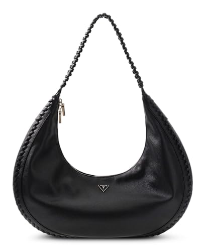 Sac à épaule Guess Petra Hobo Black en noir pour femme