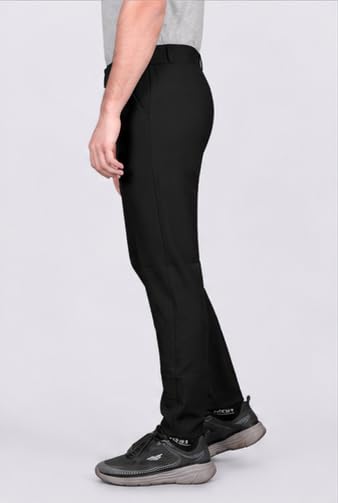 Image of HARSHAD KUMAR & CO. Men's Solid Slim Fit Stretchable Casual Wear Comfortable Formal Trousers Pants