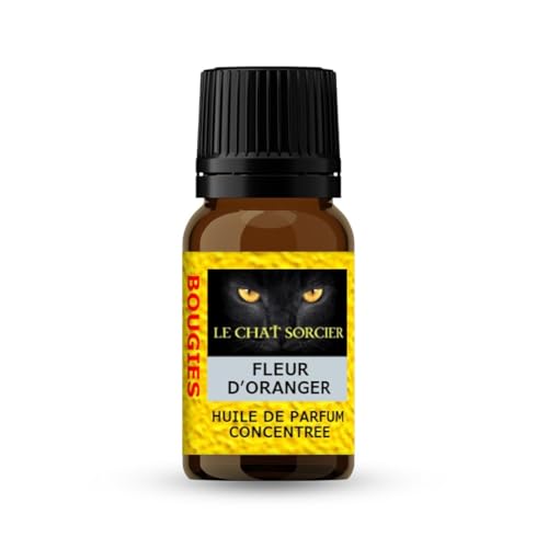 Le Chat Sorcier - Huile de Parfum pour Bougies - Diffusion - Fleur d'Oranger (10ml)