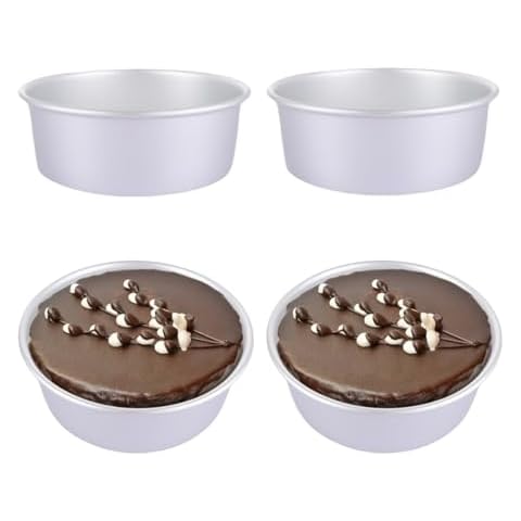 LDXDRU 4 Pack Non-Stick Cake Tins Cover
