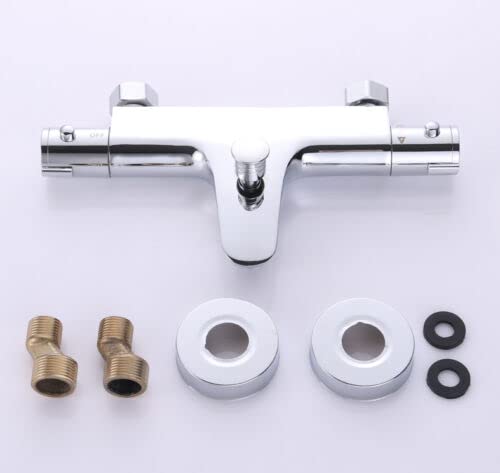 Bateria wannowa termostat 38℃ bateria wannowa termostat do prysznica łazienka chrom bateria prysznicowa termostat