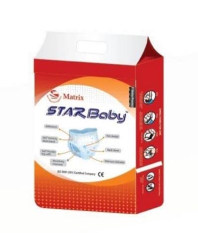 MSI MATRIX STAR BABY Soft, Super Absorbent, Leak Proof, All Night Protection Diaper Pull Up Pants - Jumbo Bag For Kids (Medium (7-10 Kgs) 76 Pcs)