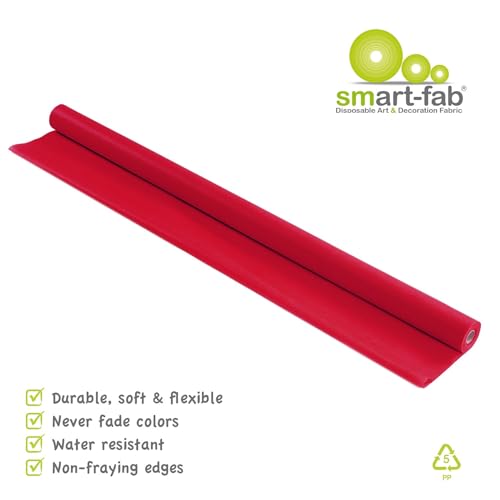 Smart Fab Disposable Art & Decoration Fabric, Cranberry, 48-inch x 40-ft Roll (SMF1U384804065) - Thumbnail 4