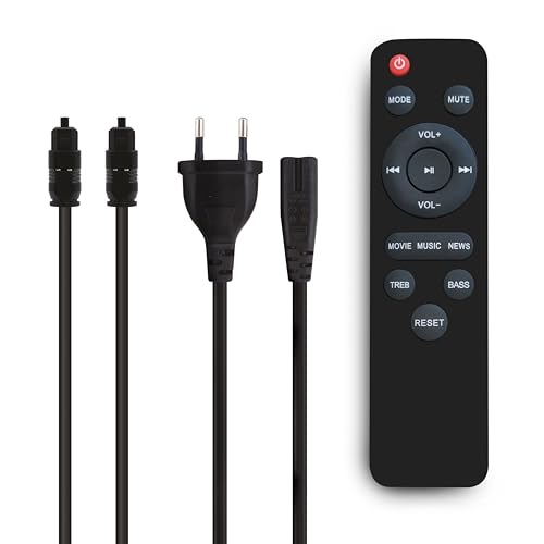 Barra de Sonido Bluetooth 2.1 con Subwoofer, 180W, Mando - Imagen 7