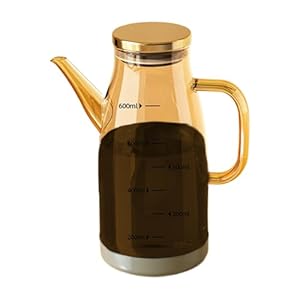 zwxqe Oliefles Dispenser, Druppel Olijfolie Azijn Schenker Keuken Gadget, 600 ml Cruet Container, Sojasaus voor Koken, Restaurants, Camping