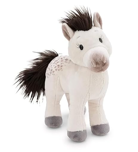 Caballo de Peluche Mony K. Pony de 27 cm, Blanco, Suave muñeco NICI, Adorable Animal para abrazarlo y Jugar, Idea de Regalo para niños y Personas Adultas, 62237 | Ya disponible en tu tienda friki favorita! En mundofriki.es!