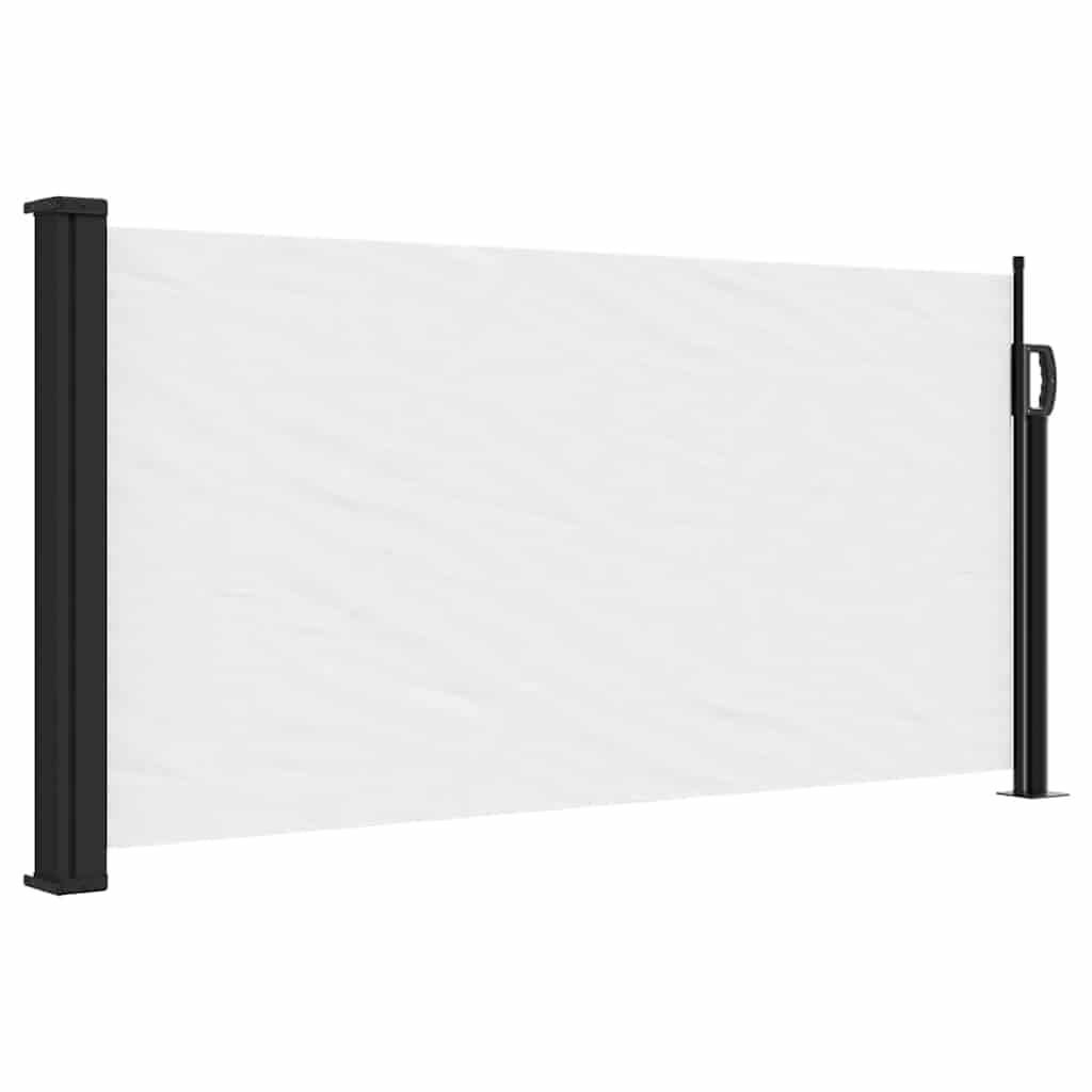vidaXL Retractable Side Awning White 100x300 cm — image 1