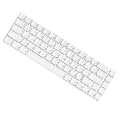 Teclas blancas de 68 teclas con altura original y diseño minimalista sin grabado