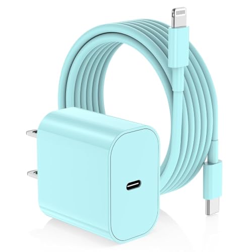 Image of iPhone Fast Charger,Type C Wall Charger Block Plug and 6ft USB C to Lightning Charging Cable Cord Long,Power Adapter Cube Brick Box for Apple iPhone 14 Pro Max /14 Plus /14 /13 /12 Mini /11 /XS Max /XR /iPad