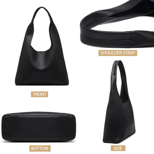 Bolsa Hobo Slouchy Para Mujer en Cuero PU Retro miniatura 5