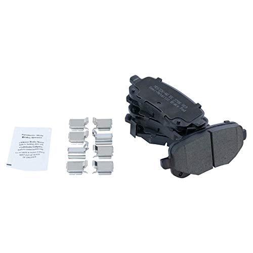 Image of TRQ Rear Brake Pad and Rotor Set Semi Metallic 328mm Rotors Compatible with 2012 Dodge Journey