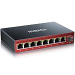 8-Port 2.5Gb Switch with 10Gb SFP+ Port, Unmanaged Multigig Ethernet Splitter for NAS, Gaming, PC - Plug & Play, Silent Aluminum Housing, 2.5 Gigabit Network Switch