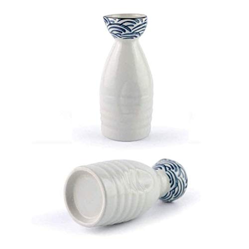 Juego de sake de estilo japonés de cerámica CHFYIJYHM: juego de 5 copas de vino simples para casa 6