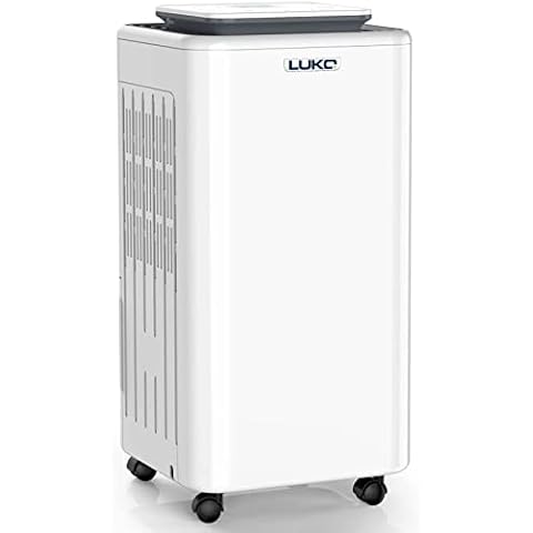 LUKO 2000 Sq. Ft Dehumidifiers for Large Room and Basements, 30 Pints Dehumidifier with Drain Hose, Auto or Manual Drainage, 0.528 Gallon Water Tank, Auto Defrost, Dry Clothes Function, 24H Timer Cover