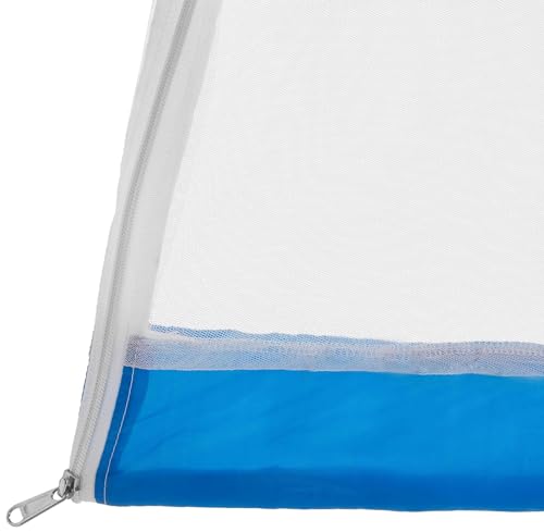 Image of Classic Mosquito Net Baby Mosquito Net Swing Cradle | Jhula /Jula Mosquito Net for 0-3 Year Baby | Mosquito Net for Baby Cradle Swing with Side Zip Opening-Blue