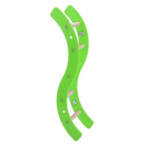 Image of Pet Bird Hamster Acrylic Wave Ladder Stand Crawling Ladders Parrot Perch Toy for Small and Medium Animals Rabbit Chinchilla Macaw African Greys Cage Climbing Game Play Toys
