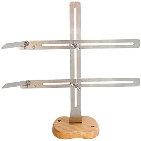 Pottery Throwing Gauge, Stainless Steel Pottery Throwing Stick for Measuring Height & Width, Clay Craft Measuring Gauge Ceramics Tool Cover
