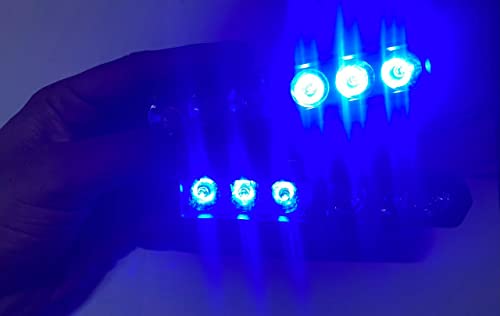 AUTO MT 2PC/SET UNIVERSAL BIKE CAR TRUCK LED Police Light Bar 6 LED 36W Bright Emergency Strobe Lights Dual Color With Flashing Blinking Waterproof