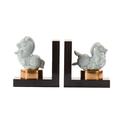 Dekoracyjne ceramiczne podpórki do książek w stylu vintage, element akcentujący do domowego biura, dekoracji stołu i biurka, zatyczka do książek, figurka dekoracyjna