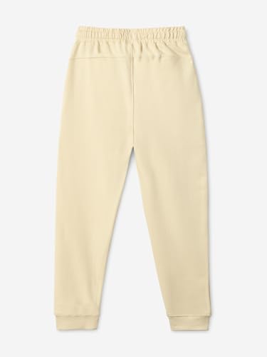 Image of The Souled Store Spider-Man: Thwip Boys Drawstringed Regular Fit Off White Cotton Joggers (2-8 Yrs)