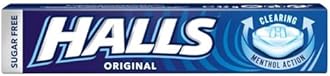 Halls Original Sugar Free, Clearing Menthol, Original Flavour, 20 x 33.5 g