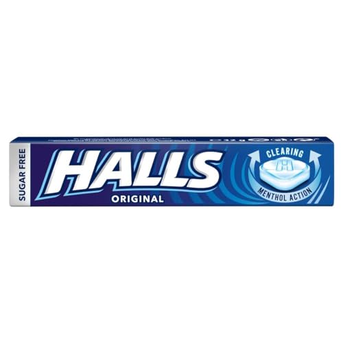 Halls Original Sugar Free, Clearing Menthol, Original Flavour, 20 x 33.5 g