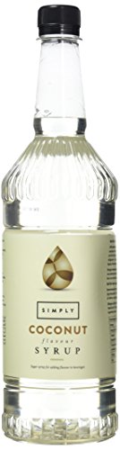 Simply Coconut Syrup Vegan & Nut Free Flavoured Syrup for Coffee Cocktails & Baking (1 Litre)
