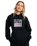 Escote: cuello con capucha Roxy Thats RAD - Sudadera con Capucha para Mujer, Antracita, M