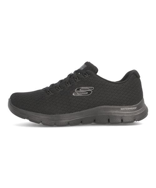 Image of Skechers Women's Flex Appeal 4.0 Sneaker | Sporty lace-up sneaker, Machine washable, Air-Cooled Memory Foam cushioned insole, Super flexible rubber traction outsole,