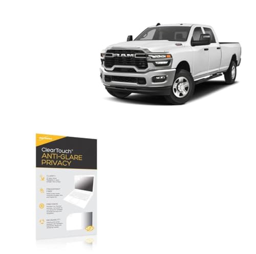 BoxWave Screen Protector Compatible With Ram 2025 3500 Touchscreen Display (14.5 in) - ClearTouch Anti-Glare Privacy (2-Pack), Privacy Screen Protector Flexible Film Anti-Glare