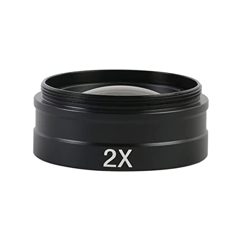 Microscope 0.5X/0.35X/2X/1X Glass Lens 42mm for Industry Video Microscope Camera(2X)