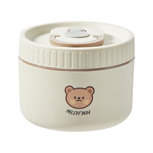 YUPEIUKLI - Fiambrera térmica de Acero Inoxidable práctica con diseño de Doble Capa para conservar el Calor y Mantener Las Comidas Frescas.