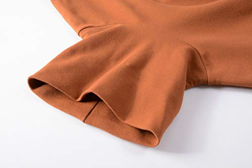 Image of Women's Soft Cotton Turtleneck Top Basic Pullover Sweater