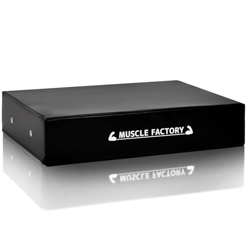MUSCLE FACTORY ドロップマット 50×70cm 厚さ15cm ダンベルマット バーベル 防音 衝撃吸収 圧縮ウレタン PVCレザー デッドリフト 床保護 筋トレ トレーニング ホームジム 単品の商品画像（Amazon）