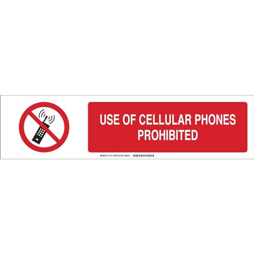 Panneau d'interdiction de téléphone portable Brady pour stopper les nuisances sonores en bureau