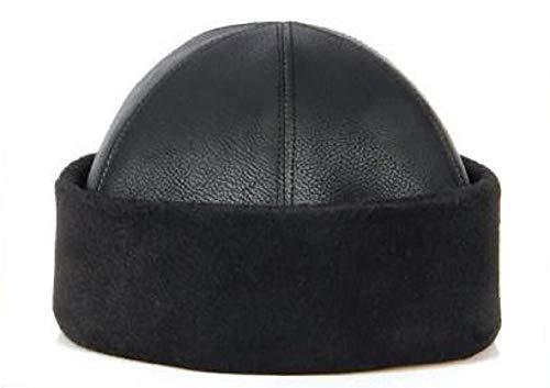 Jolie.Store IYI Ertugrul Alp Hat with Faux Fur - Plain Styles Ottoman Warrior Winter Warm Cosy Bork Russian Hat, Turkish Kayi Seljuk Black Medium