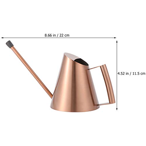 Yardwe 1 peça de lata de irrigação de aço inoxidável, recipiente de água pequeno para plantas de int