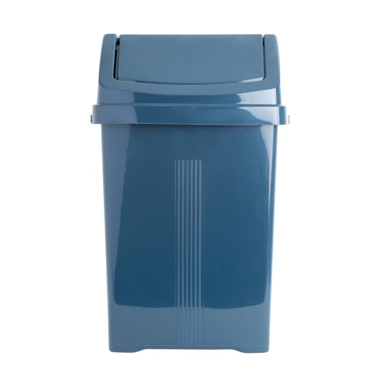 Eason Bros - 8L/25L/50L Litre Plastic Swing Bin Waste Recycle Bin Dustbins Kitchen, Bathroom Rubbish Trash Refused Bins Garbage Bin (50L, Midnight Navy Blue) โ image 1