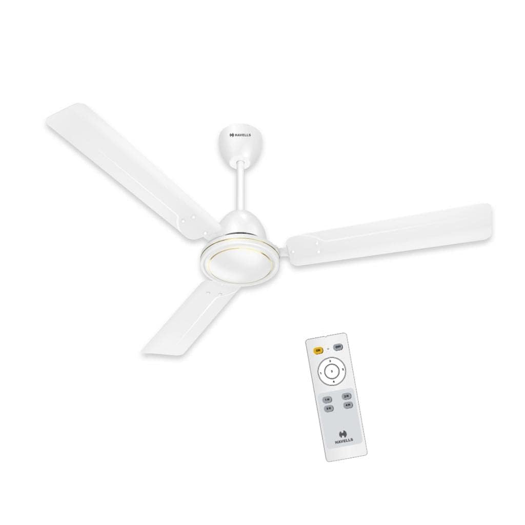 Havells 1200mm Ambrose DX BLDC Motor Ceiling Fan for Home | Remote Controlled, H