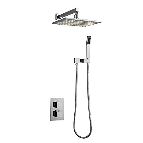 Robinet douche thermostatique LED pour salle de bain moderne chic