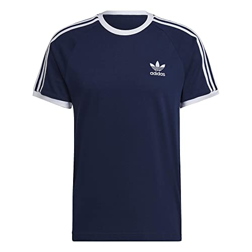 adidas Adicolor Classics 3 Bandes T-Shirt, Indigo Nuit, S Homme