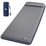 Memory Foam Sleeping Pad 3" Self-Inflating with Pillow for Camping