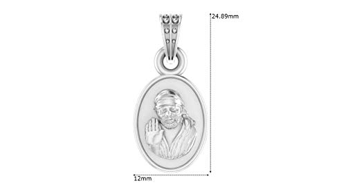 Collier Sai Baba en argent 925 à porter au quotidien pour la sérénité
