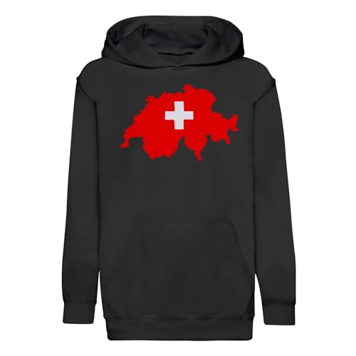 Sweat à capuche enfant Suisse football sport pour supporter l'équipe nationale