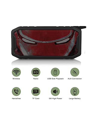Image of Bluetooth Speaker Charcoal Art Iron Man Macmerise Melody Bluetooth Speaker, Multicolor